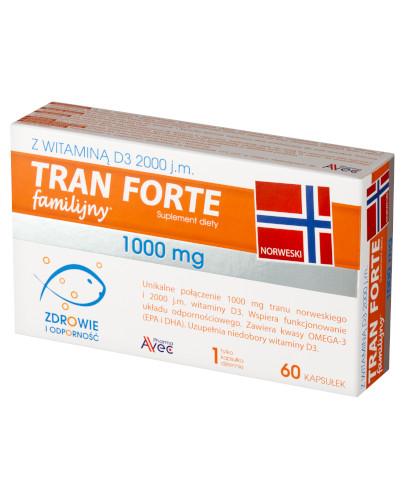 Avec Pharma Tran Forte, 60 kaps., cena, opinie, składniki - Apteka internetowa Melissa