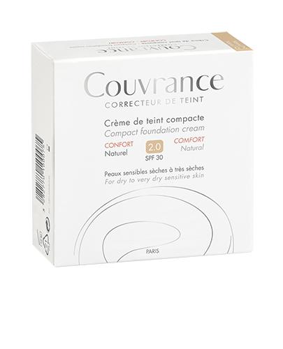 AVENE COUVRANCE COMFORT SPF30 Kremowy podkład w kompakcie 02 naturalny - 10 g - Drogeria Melissa