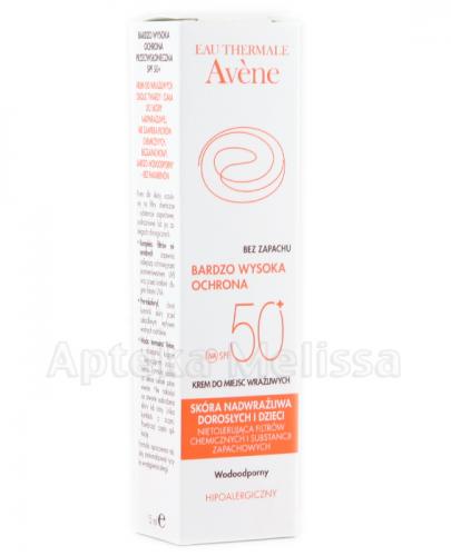 AVENE Krem do szczególnie wrażliwych okolic ciała SPF50+ - 15 ml - Apteka internetowa Melissa