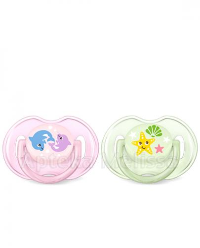 AVENT CLASSIC Smoczki ortodontyczne dla dziewczynki 0-6m 169/36 - 2 szt. - Apteka internetowa Melissa