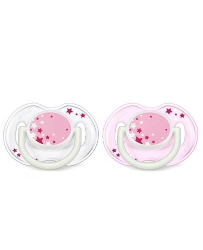 AVENT NIGHT TIME Smoczek ortodontyczny 0-6m 176/28 GIRL - 2 szt. - świeci w ciemności - cena, właściwości, opinie - Apteka internetowa Melissa