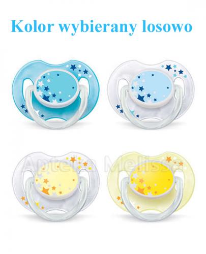 AVENT Smoczek na noc z uchwytem świecącym w ciemności 0-6 176/18 - 2 szt. - Apteka internetowa Melissa