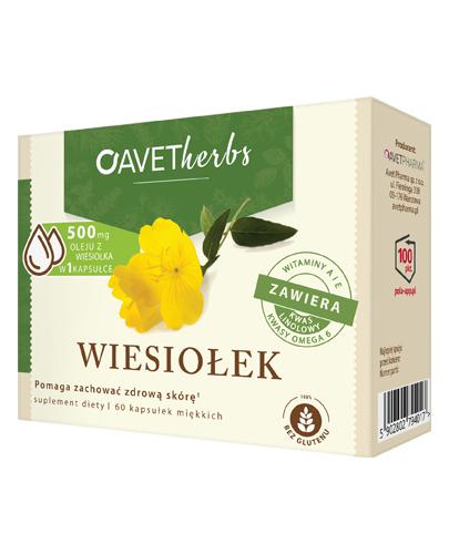  Avet Herbs Wiesiołek - 60 kaps. - cena, opinie, właściwości - Apteka internetowa Melissa  