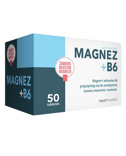  Avet Pharma Magnez+B6, 50 tabl., cena, opinie, właściwości - Apteka internetowa Melissa  