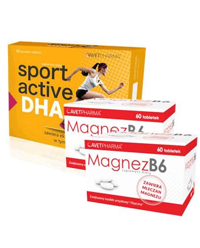 AVET SPORT ACTIVE DHA - 30 kaps. + MAGNEZ B6 - 2 x 60 tabl. - Drogeria Melissa