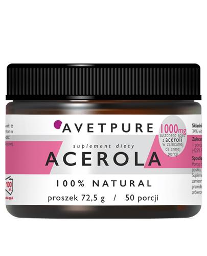  Avetpure Acerola - 72,5 g - cena, opinie, wskazania - Apteka internetowa Melissa  