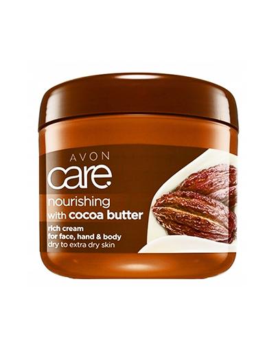  Avon Care Odżywczy krem do twarzy, rąk i ciała z masłem kakaowym - 400 ml Do skóry suchej - cena, opinie, właściwości  - Apteka internetowa Melissa  