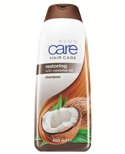  Avon Care Regenerujący szampon z olejem kokosowym - 400 ml Do włosów cienkich i zniszczonych - cena, opinie, właściwości  - Apteka internetowa Melissa  