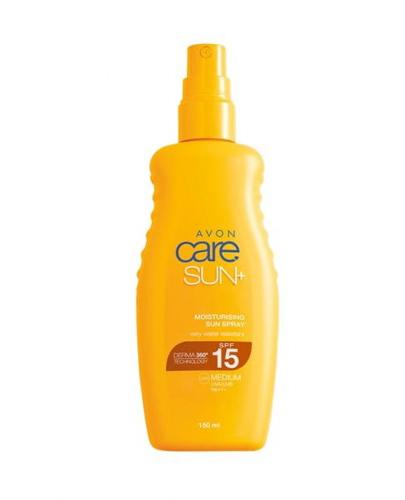  Avon Care Sun+ Ochronne mleczko w sprayu SPF15 - 150 ml Mleczko do opalania - cena, opinie, właściwości  - Apteka internetowa Melissa  
