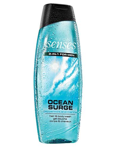  Avon Senses Żel 2w1 for men do mycia ciała i włosów Ocean surge - 500 ml Żel pod prysznic dla mężczyzn - cena, opinie, stosowanie  - Apteka internetowa Melissa  