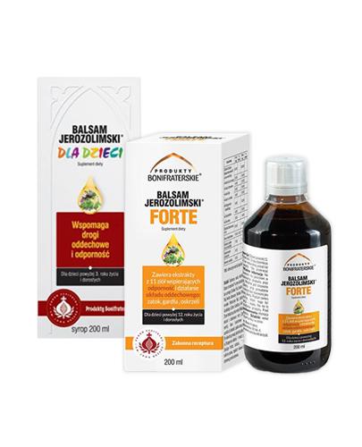 BALSAM JEROZOLIMSKI DLA DZIECI Syrop, 200 ml + BALSAM JEROZOLIMSKI FORTE, 200 ml