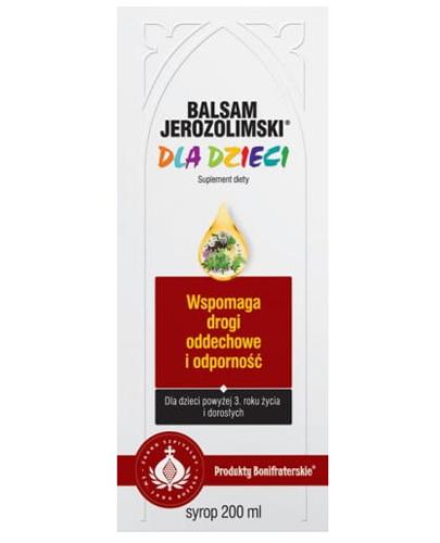 BALSAM JEROZOLIMSKI DLA DZIECI Syrop, 200 ml - Drogeria Melissa