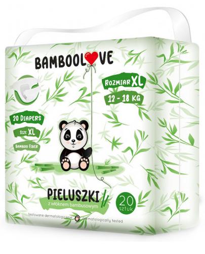 Bamboolove Pieluszki z włóknem bambusowym 12-18 kg rozmiar XL - 20 szt. - cena, opinie, wskazania - Apteka internetowa Melissa