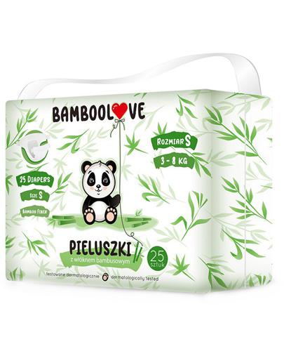 Bamboolove Pieluszki z włóknem bambusowym 3-8 kg rozmiar S - 25 szt. - cena, opinie, skład - Apteka internetowa Melissa