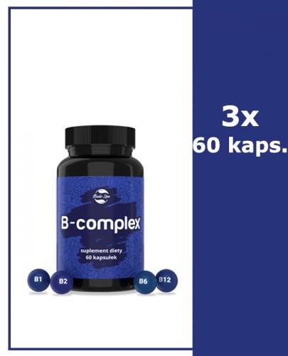  BASIC LINE B-complex - 3 x 60 kaps.  - tiamina, ryboflawina, witamina B6, B12 - Apteka internetowa Melissa  
