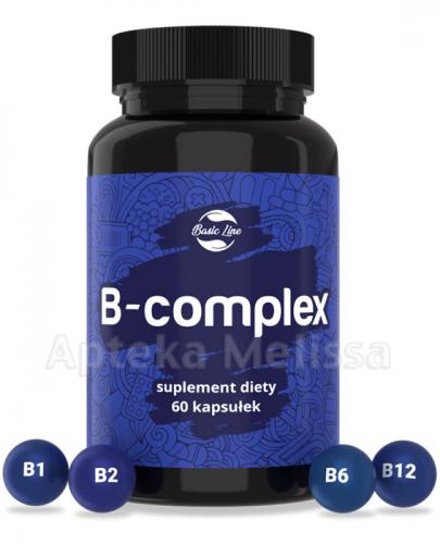  BASIC LINE B-complex - 60 kaps. - tiamina, ryboflawina, witamina B6, B12 - Apteka internetowa Melissa  