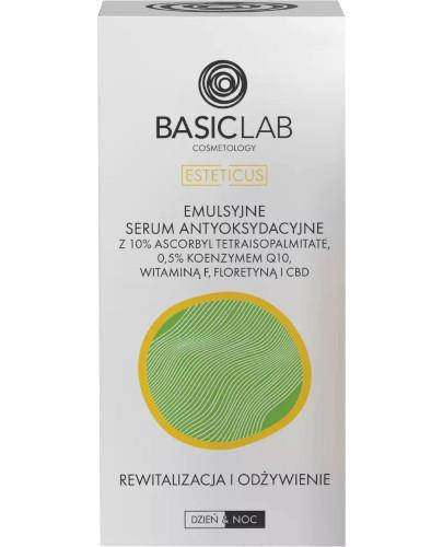  Basiclab Emulsyjne serum antyoksydacyjne z 10% ascorbyl tetraisopalmitate Rewitalizacja i Odżywienie, 30 ml - Apteka internetowa Melissa  