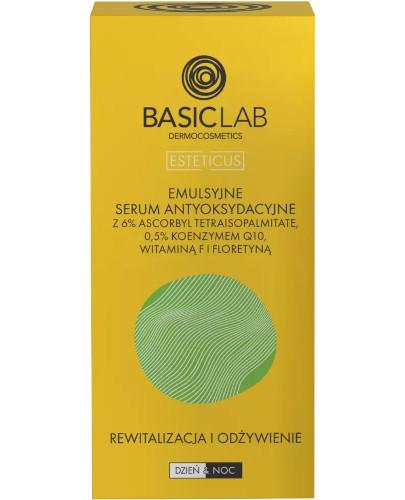  Basiclab Emulsyjne serum antyoksydacyjne z 6% ascorbyl tetraisopalmitate Rewitalizacja i Odżywienie, 30 ml - Apteka internetowa Melissa  
