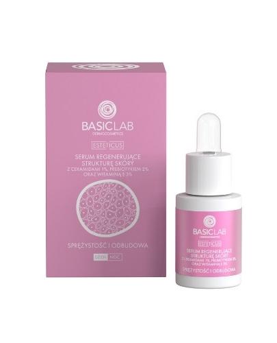  Basiclab Esteticus Serum regenerujące strukturę skóry z ceramidami 1 % prebiotykiem 2 % oraz witaminą E 3 % na dzień, 15 ml, cena, opinie, wskazania - Apteka internetowa Melissa  