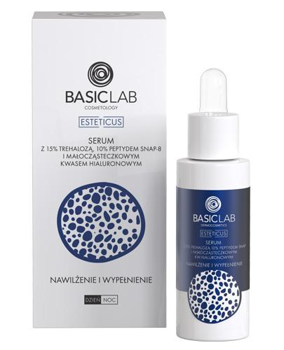 Basiclab Esteticus Serum z 15% trehalozą, 10% peptydem SNAP-8 i małocząsteczkowym kwasem hialuronowym - 30 ml - cena, opinie, właściwości - Drogeria Melissa