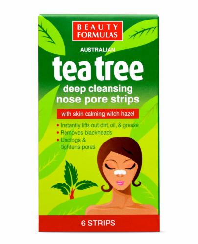  Beauty Formulas Głęboko Oczyszczające Paski na nos Tea Tree, 6 sztuk - Apteka internetowa Melissa  