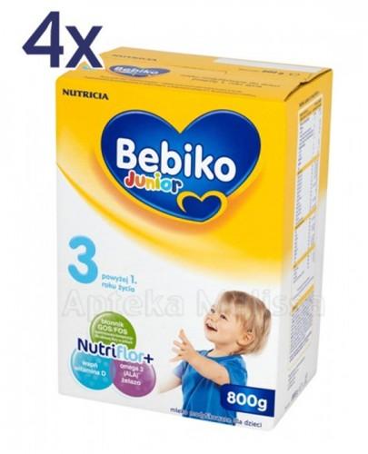 BEBIKO 3 JUNIOR Mleko modyfikowane następne dla niemowląt - 4 x 800 g - Apteka internetowa Melissa