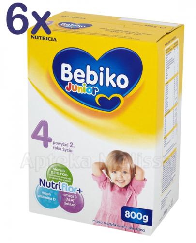  BEBIKO 4 JUNIOR Mleko modyfikowane następne dla niemowląt - 6 x 800 g - Apteka internetowa Melissa  