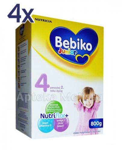  BEBIKO 4 JUNIOR Mleko modyfikowane następne dla niemowląt - 4 x 800 g - Apteka internetowa Melissa  