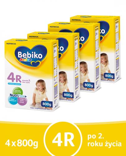  BEBIKO 4R JUNIOR Mleko modyfikowane następne dla niemowląt, 4x800 g - Apteka internetowa Melissa  