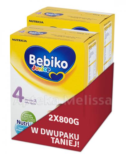 BEBIKO 4 JUNIOR Mleko modyfikowane następne dla niemowląt - 2 x 800 g - Apteka internetowa Melissa