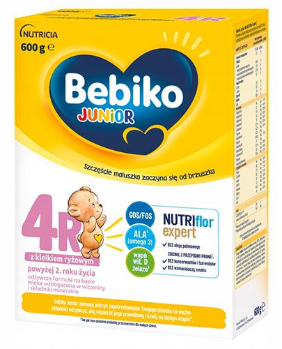 Bebiko Junior 4R NutriFlor Expert z kleikiem ryżowym powyżej 2. roku życia, 600 g, cena, opinie, przygotowanie - Apteka internetowa Melissa