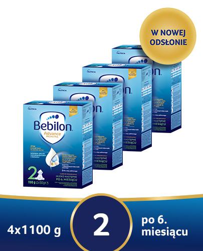  Bebilon 2 z Pronutra-Advance Mleko modyfikowane w proszku, 4 x 1100 g Dla niemowląt od 6 miesiąca życia + MUSTELA delikatny żel do mycia - 750ml - Apteka internetowa Melissa  