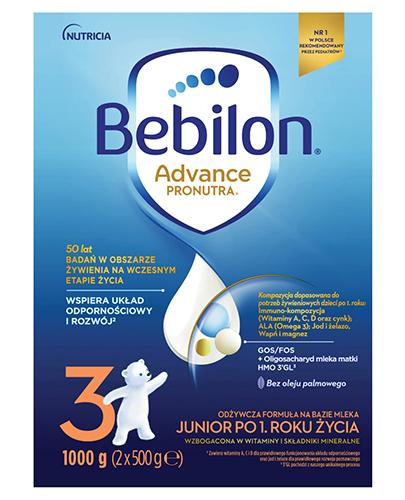  Bebilon 3 Pronutra Advance Junior Mleko modyfikowane po 1. roku życia, 1000 g - 1016648 - uszkodzone opakowanie  