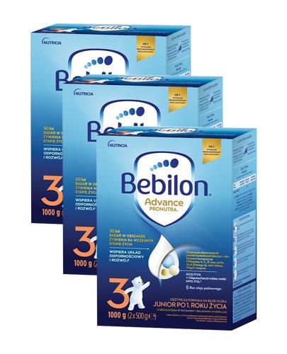  Bebilon 3 Pronutra Advance Junior Mleko modyfikowane po 1. roku życia, 3 x 1000 g - Apteka internetowa Melissa  