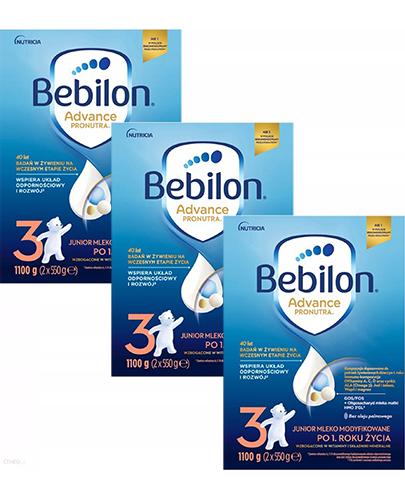  Bebilon 3 z Pronutra-Advance Mleko modyfikowane w proszku, 3 x 1100 g Dla dzieci powyżej 1. roku życia - Apteka internetowa Melissa  
