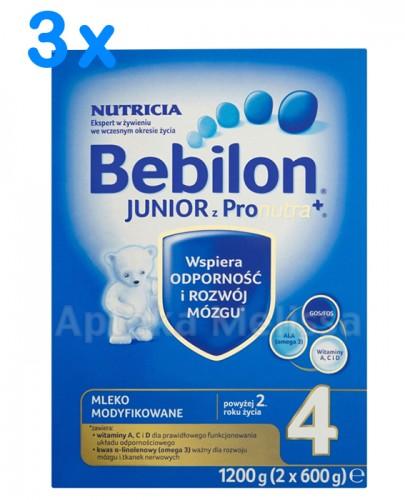  BEBILON 4 JUNIOR Z PRONUTRA Mleko modyfikowane w proszku - 3 x 1200 g  - Apteka internetowa Melissa  
