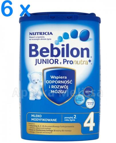  BEBILON 4 JUNIOR Z PRONUTRA+ Mleko modyfikowane w proszku - 6 x 800 g - Apteka internetowa Melissa  