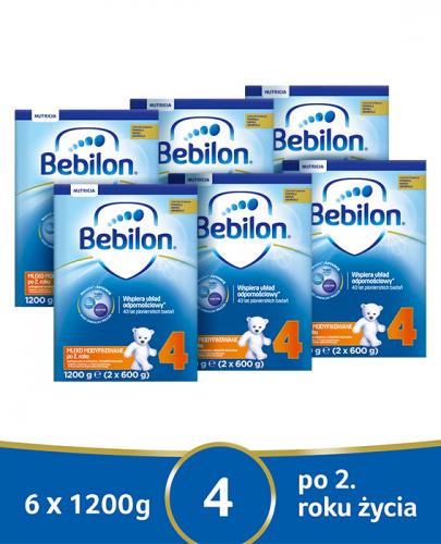 BEBILON 4 JUNIOR Z PRONUTRA+ Mleko modyfikowane w proszku - 6x1200 g - Apteka internetowa Melissa