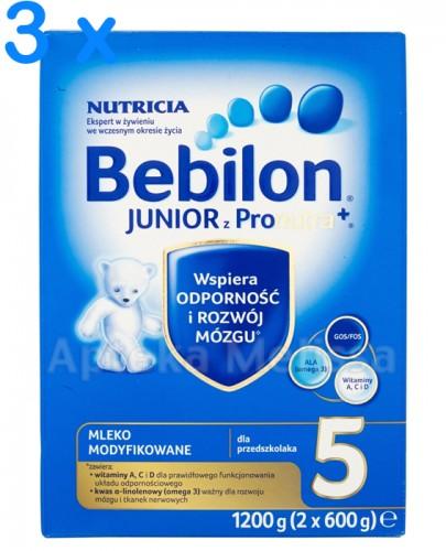  BEBILON 5 JUNIOR Z PRONUTRA+ Mleko modyfikowane w proszku -  3 x 1200 g - Apteka internetowa Melissa  