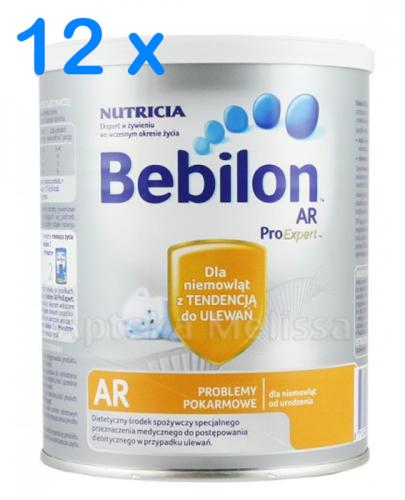 BEBILON AR PROEXPERT Mleko modyfikowane początkowe przeciw ulewaniom - 12 x 400 g - Apteka internetowa Melissa