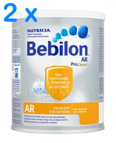  BEBILON AR PROEXPERT Mleko modyfikowane początkowe przeciw ulewaniom - 2 x 400 g - Apteka internetowa Melissa  
