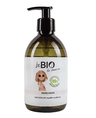 BeBio Naturalne bezzapachowe mydło w płynie z ekstratem z nasion lnu - 300 ml - cena, opinie, właściwości - Apteka internetowa Melissa