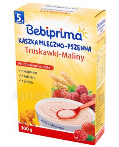  BEBIPRIMA Kaszka mleczno-pszenna truskawki-maliny po 5 m-cu - 300 g - Apteka internetowa Melissa  