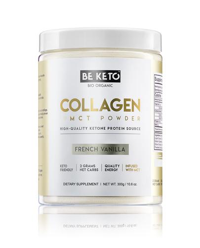 BeKeto KETO Collagen Vanilla + MCT, 300 g, cena, wskazania, właściwości