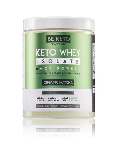  BeKeto Keto Whey isolate + MCT Organic Matcha, 300 g, cena, opinie,składniki - Apteka internetowa Melissa  