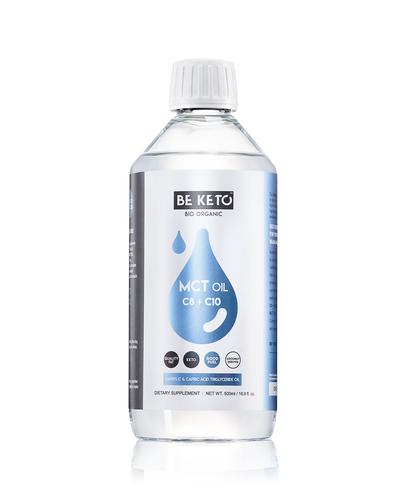 BeKeto MCT Oil Liquid C8 + C10, 500 ml, cena, wskazania, składniki