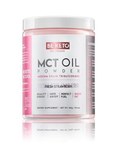  BeKeto MCT Oil Powder Fresh Strawberry, 300 g, cena, opinie, właściwości - Apteka internetowa Melissa  