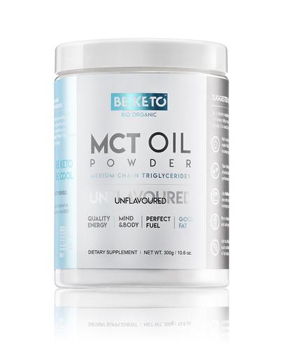 BeKeto MCT Oil Powder Unflavored, 300 g, cena, wskazania, skład