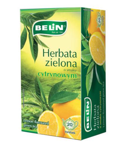  Belin Herbata zielona o smaku cytrynowym, 20 x 2 g, cena, wskazania, opinie - Apteka internetowa Melissa  