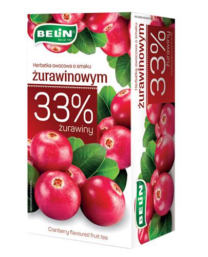  Belin Herbatka owocowa o smaku żurawinowym, 20 x 2 g, cena, opinie, wskazania - Apteka internetowa Melissa  